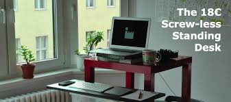 Home office desk ikea ikea double desk ikea desk top shelf ikea desks for bedrooms computer desk white ikea ikea expedit desk. The 18 Euro Diy Standing Desk Conversion An Ikea Hack