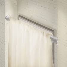 Fashionable colors and finishes make it simple to find coordinating rings and shower curtains. Rod Desyne Twist Lock 28 In To 48 In White Steel Tension Curtain Rod Rona