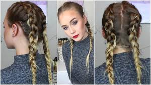 Tape in hair extensions and clip in hair extensions. Dutch Braids How To Hide Clip Ins Extensions Gemmacliffordxo Youtube
