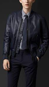 Men S Jackets Leather Bomber Jackets Burberry Official Mens Fashion Suits Mens Fashion Classy Leather Jacket