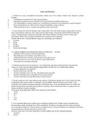 20190928 melanjutkan contoh soal bahasa indonesia kelas 10 semester 1 kurikulum 2013 beserta jawabannya essay bagian pertama soal nomor 1 10 bagian yang kedua berisikan materi soal soal bahasa indonesia tentang teks eksposisi. Contoh Soal Pilihan Ganda Teks Eksposisi Dikdasmen