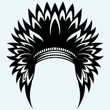 Since 1971, however, warriors logos have alluded to the team's bay area location, and a secondary logo , with its bolt of lightning. Native American Indian Headdress Stock Vector Colourbox