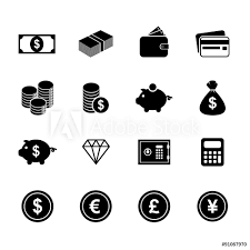 Ready to be used in web design, mobile apps and presentations. Money Icons Finance Icon Currency Icon Silhouette Buttons V Stock Gamesageddon