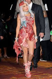 Lady gaga was a big winner at the vmas, taking home moon men statues for video of the year, best female video and best pop video for bad romance. this isn't lady gaga's first raw meat fashion statement. See What Lady Gaga S Meat Dress Looks Like Now 5 Years Later Mtv