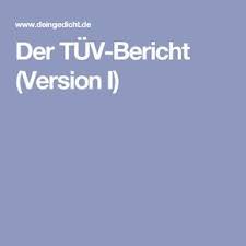 Der Tuv Bericht Version I In 2020 Spiele Geburtstag Geburtstagsgedicht Lustige Geburtstagsgedichte