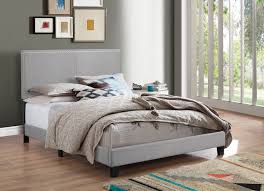 Platform bed with footboard ledgent finance. Erin Grey Platform Bed My Furniture Place