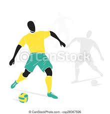 Association football, football, soccer), é um desporto de equipe jogado entre dois times de 11 jogadores cada um e um árbitro que se ocupa da correta aplicação das normas. Jogador Futebol Desenho Jogador Futebol Vetorial Desenho Canstock