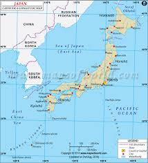 Students simply click on the points of the map to learn all about japan. Japan Latitude And Longitude Map