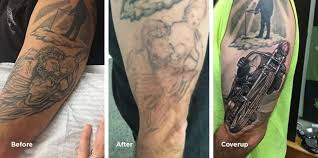 Laser tattoo removal works by breaking down the tattoo ink into tiny pieces, which are eventually absorbed into the bloodstream and safely passed out of the body. Tattoo Removal Vs Cover Up Removery