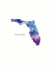 Florida Art Print By Monnprint Map Of Florida Florida Art Country Flags Icons