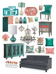 Pantone announced their 2019 color of the year, living coral, so here are 10 different coral decor and furniture items you can shop to incorporate the bright, poppy color into your home. Get Inspired With Our Trend Moodboards And Infographics For More Just Visit Spotools Com Living Room Turquoise Teal Home Decor Coral Home Decor