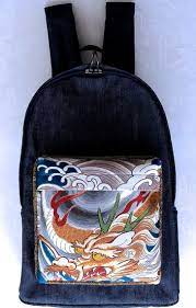 リュック3号 龍荒波に竜巻模様 リュックサック shop リュック リュックサック 模様