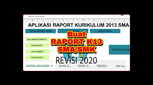 Aplikasi rapor kurikulum 2013 dan banyak email yang masuk untuk saling share tentang aplikasi rapor kurikulum 2013 versi 13 yang saya buat. Aplikasi Raport Kurikulum 2013 Tingkat Sma Youtube