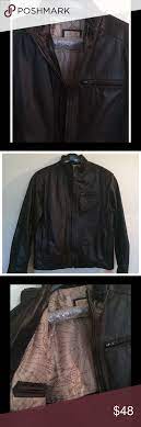 Jos A Banks Leather Bomber Jacket M Jos A Banks Black Leather Bomber Jacket In Excellent Used Cond Black Leather Bomber Jacket Leather Bomber Jacket Jackets