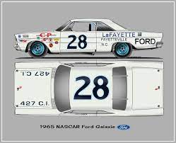 Johns island, south carolina, united states. 1965 Ford Galaxie 28 Fred Lorenzen Nascar Race Cars Ford Galaxie Car Ford