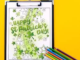 St patrick's day is a really fun and lighthearted holiday. St Patrick S Day Coloring Page Printable Pdf 8 5x11 Coloring Page Happy St Patrick S Day Teaching Resources