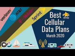 Top Cellular Data Plans For Rvers Cruisers Verizon At T T Mobile And Sprint Mobile Internet Resource Center In 2020 Cellular How To Plan