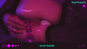 ♡ ANIME-GIRL PLAY WITH ANAL BEADS ♡