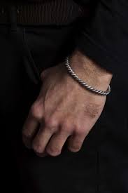 Twisted Rope Sterling Silver Bracelet Men Mens Silver Necklace Bracelets For Men Mens Sterling Silver Necklace
