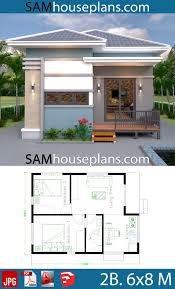 It has a plastic roof and it might not seem very secure but when you build it with your own hands everything. House Plans 6x8 With 2 Bedrooms Full Plans Sam House Plans Modern Small House Design Cottage Style House Plans Affordable House Plans