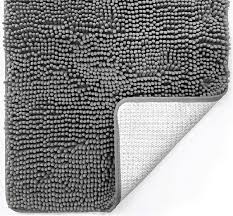 Amazon's choice for bathroom rugs. Amazon Com Gorilla Grip Original Luxury Chenille Bathroom Rug Mat 30x20 Extra Soft And Absorbent Shaggy Rugs Machine Washable Quick Dry Bathmat Plush Carpet For Tub Shower And Bath Room Floor Mats Grey