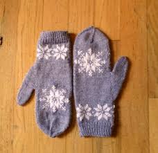 Frozen Snowflake Mittens Allfreeknitting Com