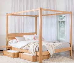 Tips full size canopy bed frame near me, and living in store. Canopy Bed Four Poster Classic Get Laid Beds Double Contemporary With Storage