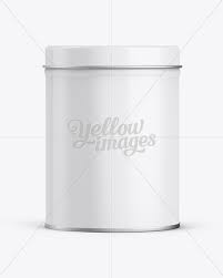 Download High Round Tin Box Mockup In Can Mockups On Yellow Images Object Mockups PSD Mockup Templates