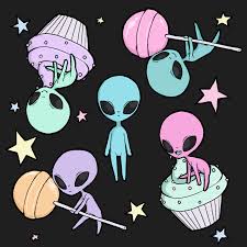 The magic of the internet. Pastel Cubes Alien Drawings Alien Aesthetic Art