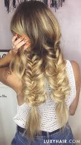 Double Thick Braids With Seamless Luxy Hair Extensions In Blonde Balayage Luxy Hair Seamless Hair Extensions Hair Styles