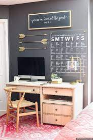 Chic home office wall decor. 25 Cool Ways To Decorate Home Office Walls Digsdigs