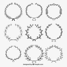 download floral wreaths in sketchy style for free monograma casamento ideias jornalismo pinterest