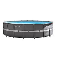 Amazon Com Intex 24ft X 12ft X 52in Ultra Frame Rectangular Pool Set With Sand Filter Pump Ladder Ground Cloth Pool Intex Swimming Pools In Ground Pools