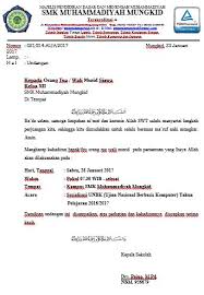 Tujuan dari dibuatnya surat contoh surat undangan rapat sekolah dengan orang tua. Download Contoh Surat Undangan Rapat Untuk Orang Tua Wali Murid