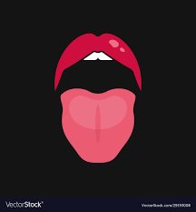 Open Mouth Women Lips And Tongue Logo On Black Background 8 Eps Download A Free Preview Or High Quality Adobe Illustrator Album Art Vector Free Vector Images