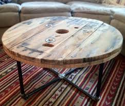 Hag Design Diy Unique Round Coffee Tables From Recycled Materials Rustic Industrial Furniture Wood Spool Tables Vintage Industrial Furniture