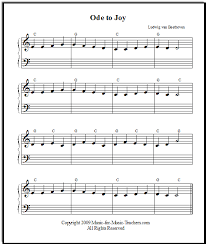 Ode to joy is the fourth and final movement of beethoven's 9th symphony. Ode To Joy Sheet Music For Piano Easy Beginner To Advanced