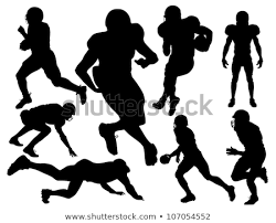 Vector American Football Players Silhouette American Football Players Football Players American Football