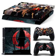 Naruto Shippuden Anime Dark Akatsuki Crow Ps4 Console Skin Decal Konoha Stuff Naruto Ps4 Cool