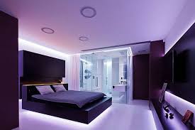 Amazing Modern Floating Bed Design With Under Light Hoommy Com Purple Bedroom Walls Teal Bedroom Decor Purple Room Decor