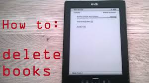 How To Delete Books Directly On Your Kindle E Book Reader Without A Pc English Youtube