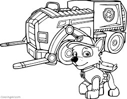 53 paw patrol black and white clipart. Rocky Paw Patrol Coloring Pages Coloringall
