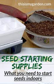 Seed Starting Supplies The 5 Things You Need To Start Seeds Indoors Seed Starting Seeds Starting Vegetable Seeds