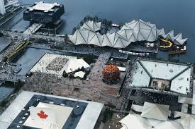 Aerial View Of The Quebec Ontario And Canada Pavilions Ile Notre Dame Expo 67 Montreal 1967 Gift Of Jean Louis Frund C Mccord Mu Expo 67 Expo Exhibition