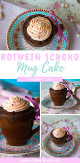 Leckerer Rotwein Schoko Mug Cake Rezept Tassenkuchen Tassen Kuchen Schoko