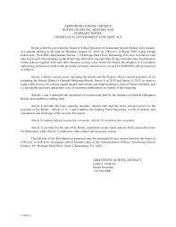 armstrong school district notice of