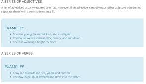 Using Comma With Adjectives With Images List Of Adjectives Series Of Adjectives Adjectives