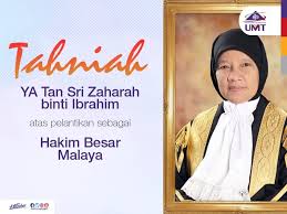 Tan sri zaharah ibrahim was sworn in as the chief judge of malaya.she is the second woman to reach the post after tan sri siti norma yaakob since it was. Facebook