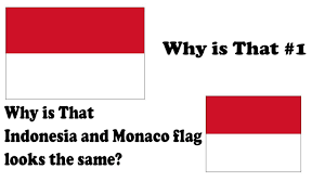 Two equal horizontal bands of red (top) and white; Why Is That 1 Why Indonesia And Monaco Flag Looks The Same Youtube