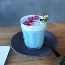 And A Blue Algae Latte Coffee Recipes Cafe Food Food